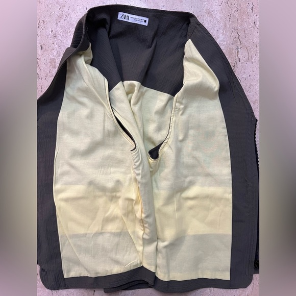 New Zara Olive Green Utility Vest Size Small - Picture 7 of 7